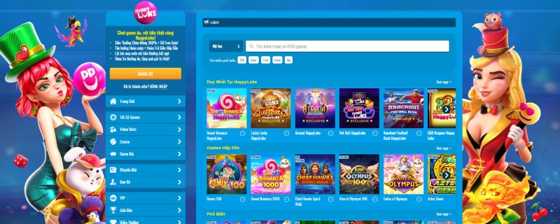 Khám phá bộ sưu tập trò chơi tại HappyLuke Casino